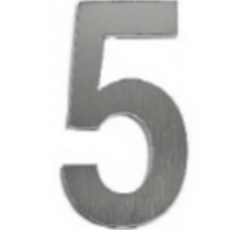 편스토어 스테인레스 도어사인 호실판 9cm, 5, 1개