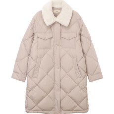 아떼바네사브루노 여성용 퀼팅 카라 다운 점퍼 VLJU2D431