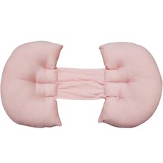임산부 수면 등받이 침대용 허리쿠션, 베이비핑크