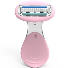 어리플 안전캡 수동 여성용 면도기 핑크, 1개입, 1개