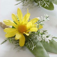 Jua Objet Dej花束人造花, 03黃色