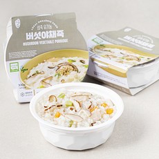 섬죽 유기가공식품 인증 버섯 야채죽, 300g, 3개