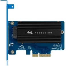 OWC Accelsior 1A 애플 SSD NVMe M.2 to PCIe 3.0 X4 확장슬롯 어댑터 카드 OWC Accelsior 1A, 1개