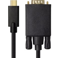 솔탑 USB C타입 VGA 넷플릭스 지원 미러링 RGB 케이블 1.8m, SOLTOP-936, 1개