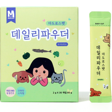 마도로스펫 강아지 데일리파우더 간식 2g x 30p, 혼합맛(북어/채소), 60g, 1개