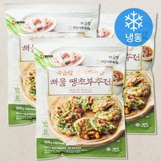 오프라이스 국순당 백세주마을 해물 땡초부추전 (냉동), 300g, 3팩