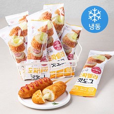 두끼 모짜렐라 핫도그 (냉동), 80g, 6개