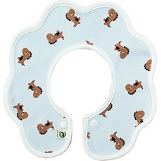 유아용 양면 롤링턱받이, 37 밤색 공룡 블루, 1개, 1개입