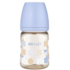 모윰 PPSU 유꼭지 올인원 젖병 빨대컵 호환, 베이비블루, 170ml, 1개