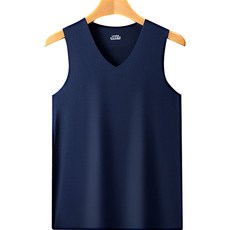 순잠 남성용 V넥 무지 나시티