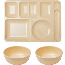 식판의고수 한식 식판 + 한식볼 2p 세트, 바닐라 아이스크림