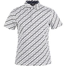 아날도바시니 남성용 패턴 반팔 골프 티셔츠 AB3AMTS303