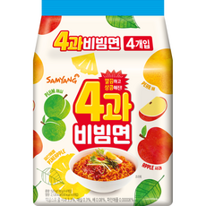 삼양 4과 비빔면 멀티 130g, 4개