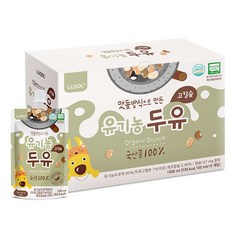 루솔이 맷돌방식으로 만든 유기농 두유 고칼슘 100ml x 10p, 콩, 1000ml, 1개