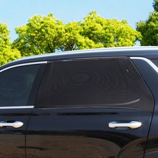 스톤콜드 차량용 방충망 모기장 뒷창문용 2p + 벨크로 + 파우치 세트, 블랙