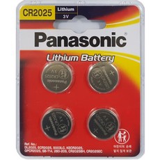 파나소닉 리튬 동전형 건전지 HC CR2025, 4개입, 1개