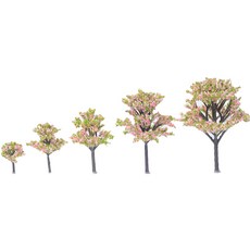 바나나피플 벚꽃나무 스탠드형 디오라마재료 01 5종 세트, 혼합색상