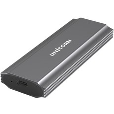 유니콘 NVMe SATA M.2 SSD 듀얼 외장 하드케이스 SM-700D + USB C타입 / A타입 케이블 세트