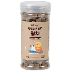 펫트리온 반려동물 트릿 유산균함유 동결건조 간식 60g, 멸치, 1개