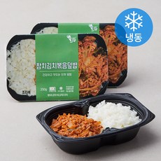 건강한 참치 김치볶음 간편 덮밥 (냉동), 250g, 3팩
