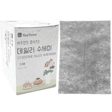 휴홈 뽑아쓰는 데일리 일회용 수세미, 그레이, 30매입, 1개