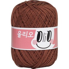 니뜨 올리오 뜨개실 70g, 718 브라운, 1개