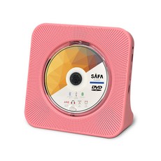 사파 무선충전식 포터블 CD/DVD 플레이어 핑크, SDV100
