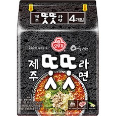 오뚜기 제주 똣똣라면 135g, 4개