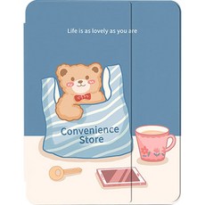 캐릭터 보호 태블릿PC 케이스, 가방속곰
