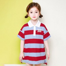 젤리스푼 여아용 썬샤인 스트라이프 카라 원피스