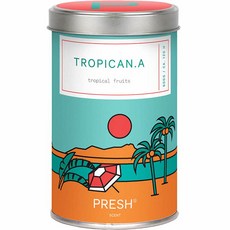 PRESH 大豆香氛蠟燭 L號, 600g, TROPICANA 熱帶水果, 1罐