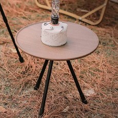 높낮이 조절 캠핑 미니테이블, 브라운