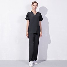병원유니폼블랙 TOP01