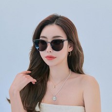 멜라크메 편광 오버사이즈 라운드 캣츠 선글라스 63 테이아 63 - 이미지 3