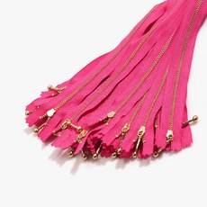 YKK 華可貴 金色拉鍊 1 25cm, 品紅, 25個