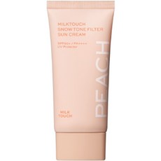 밀크터치 스노우 톤 필터 선크림 SPF50 PA++++ 01 베이비 피치, 50ml, 1개