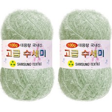 yarna 대용량 고급수세미 162 그린티민트 100g, 162(그린티민트), 2개