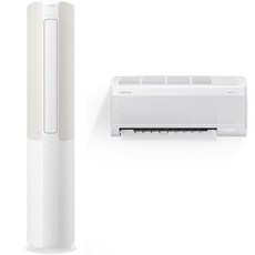 삼성전자 56.9㎡ + 18.7㎡ BESPOKE 슬림 무풍에어컨 방문설치, AF17C5734AZRZ, 스탠드형, 매립배관형