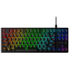 하이퍼엑스키보드 하이퍼엑스 Alloy Origins Core TKL 아쿠아축 영문키캡 유선키보드 일반형 블랙 HX-KB7AQX-US