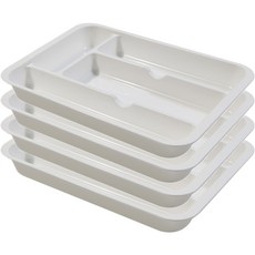 inomata 簡約餐具收納盒, 4個, 單色