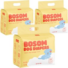 바잇미 반려견 여아용 보솜 기저귀 XS, 초소형, 10개입, 3팩 초소형, 10매입, 3팩