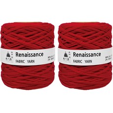 yarna 패브릭얀 르네상스 500g, 31 빨강, 2개