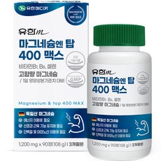 유한메디카 마그네슘 엔 탑 400 맥스 108g, 90정, 1개