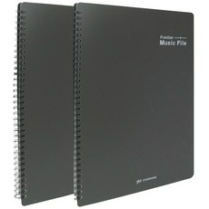 현풍 40매 프론티어 악보파일 A4, 흑색, 2개 흑색, 2개