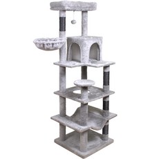 PET Morning 妙舒適6層高頂貓跳台PMC-CT515, 灰色, 1個