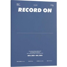 아이코닉 2024 레코드온 다이어리 빅먼슬리 A4 플래너 스케줄러, 02 BLUE, 1개