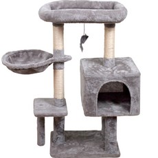 PET Morning 貓咪妙舒適4層大休閒貓塔PMC-CT512, 灰色, 1個