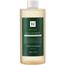 화이트센트 향기좋고 부드러운 고영양 HGE 퍼퓸 샴푸 프레쉬뱀부, 350ml, 1개