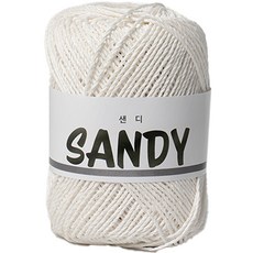 Yarna Sandy編織線 50g, 1 白色, 1個
