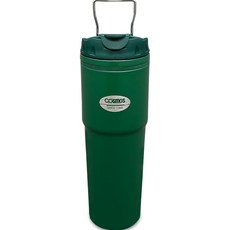 코스모스 등산 손잡이 보온 보냉 텀블러, 그린, 700ml, 1개